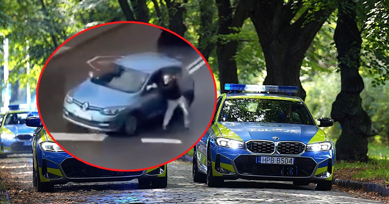 Renault odjechało ze świadkiem na drzwiach. Nagranie obiegło sieć