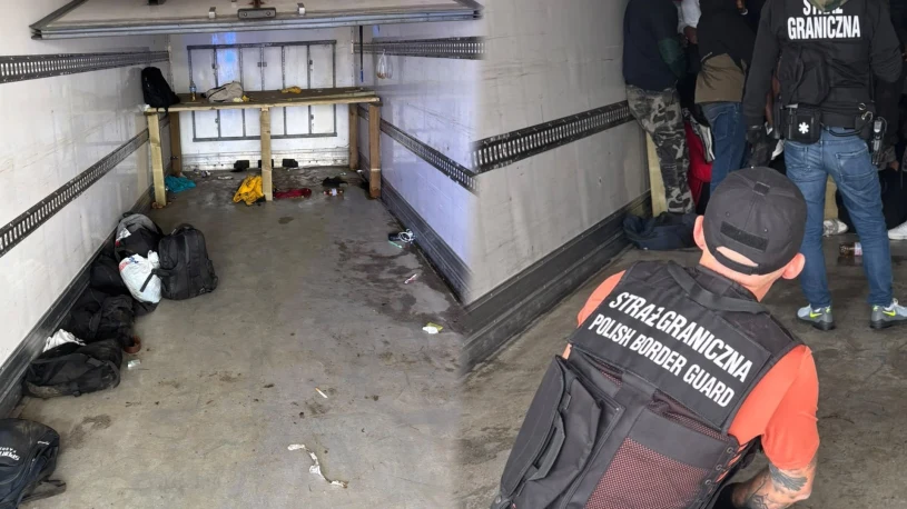 Migranci ukryci w chłodni ciężarówki. Szokujące odkrycie służb