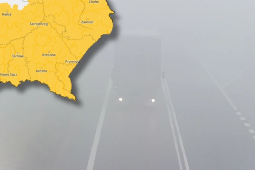 W takich warunkach lepiej zwolnić. Niektóre drogi zasnują gęste mgły