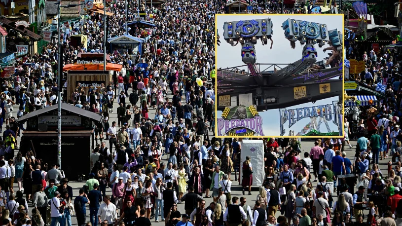 Incydent na starcie Oktoberfest. Wisieli głowami w dół