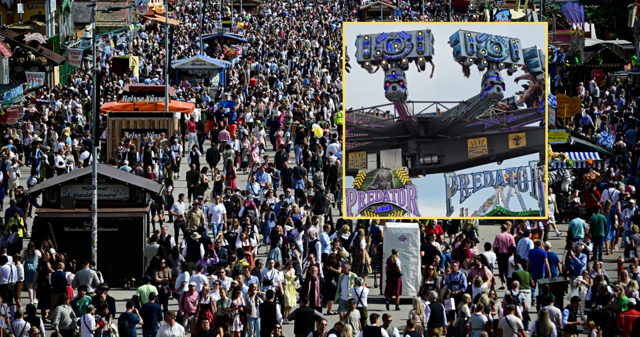 Incydent na starcie Oktoberfest. Wisieli głowami w dół