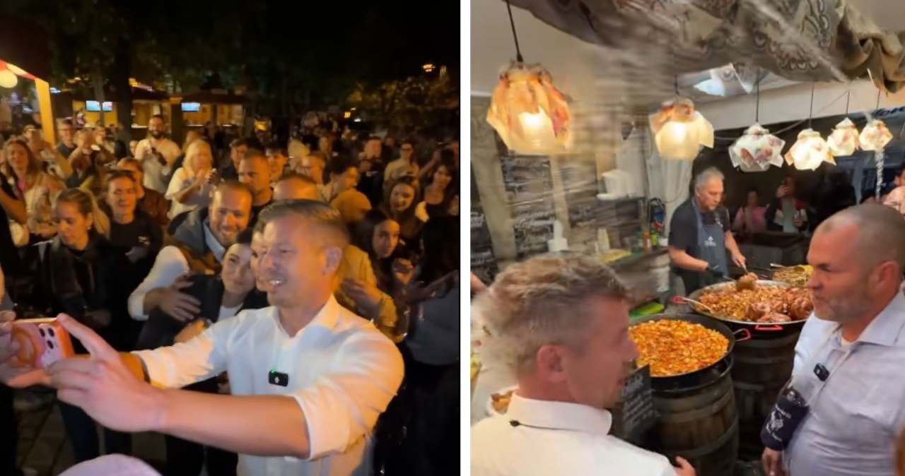 Incydent w trakcie festiwalu. Magyar oblany, sam zamieścił nagranie