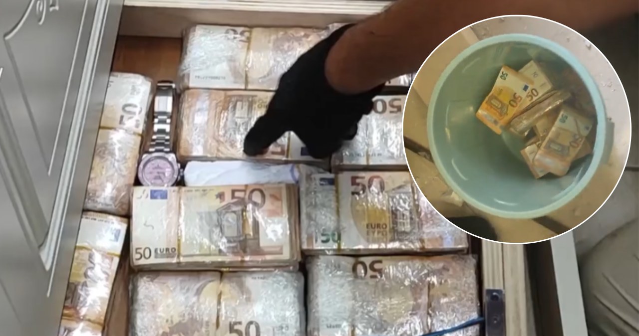 Fortuna ukryta w ścianach. Pliki banknotów wynosili wiadrami