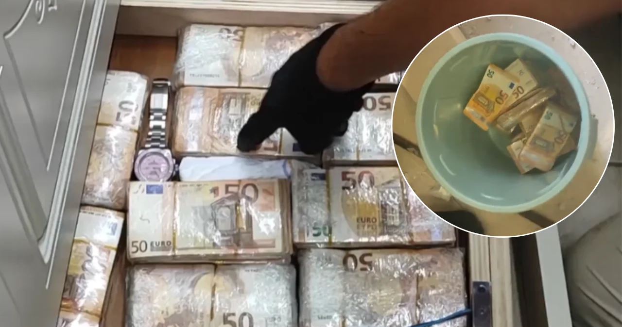 Zdjęcie do aktualności: Fortuna ukryta w ścianach. Pliki banknotów wynosili wiadrami
