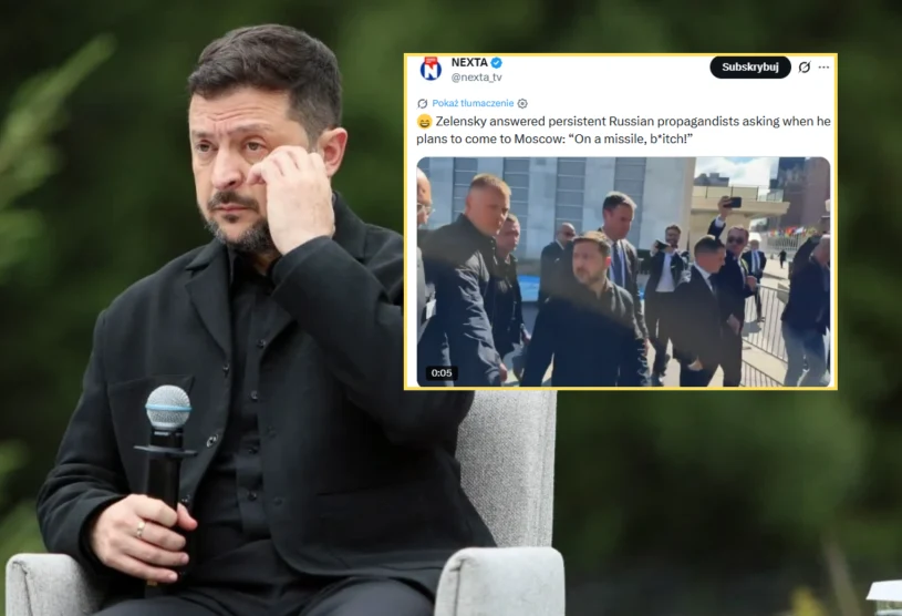 Zełenski do rosyjskich dziennikarzy: „Przyjadę rakietą”