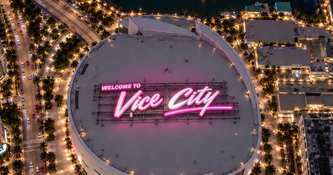 GTA 6 opanowało Miami! Gigantyczna akcja promocyjna na dachu znanej hali
