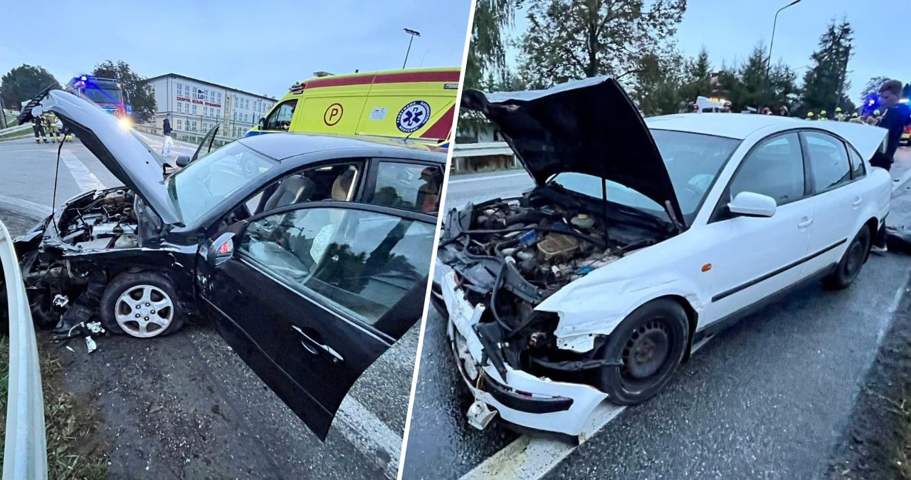 Rymanów. Karambol na DK28. Akcja służb, trzy osoby poszkodowane Rymanów. Karambol na DK28. Akcja służb, trzy osoby poszkodowane