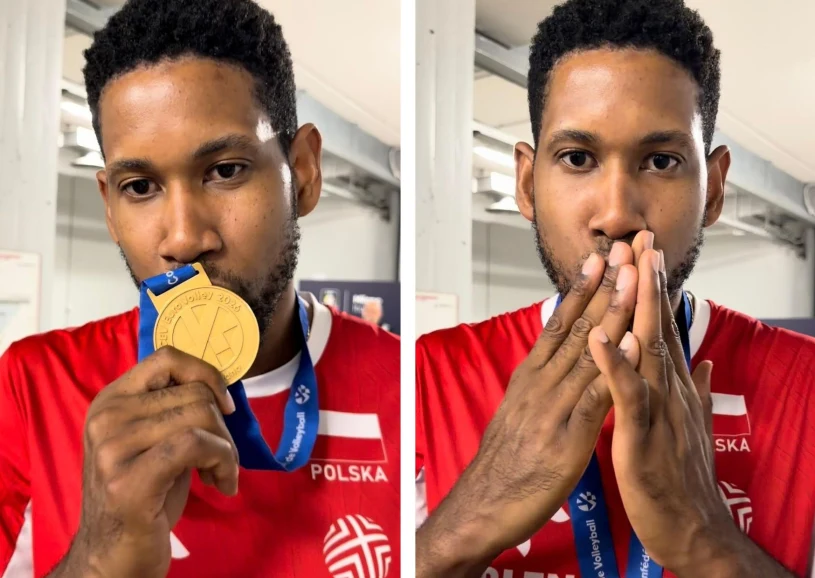 Niezwykła dedykacja Wilfredo Leona. Ucałował medal i padły wyjątkowe słowa