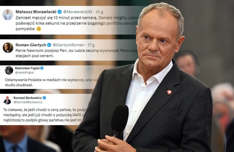 "Okłamywanie smerfów", "żądamy podpisu". Awantura po nagraniu premiera