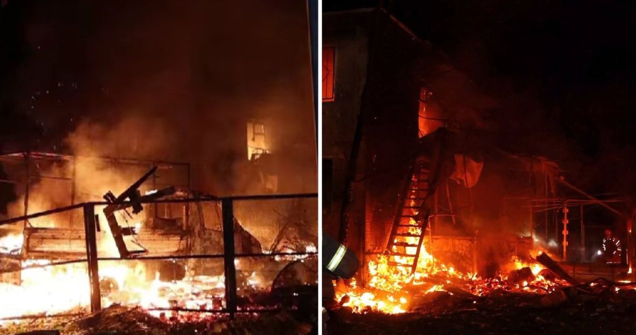 Rosjanie uderzyli w nocy. Charków w ogniu, jedna osoba nie żyje