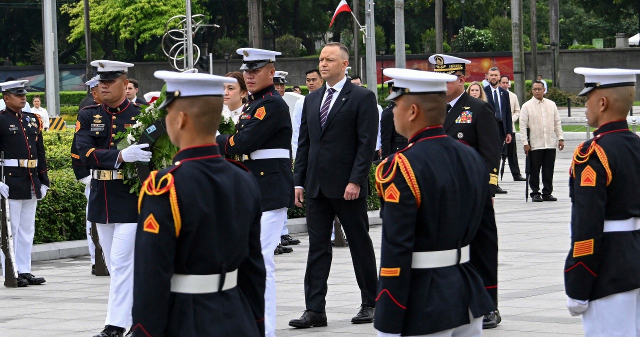 Karol Nawrocki na Filipinach. Ceremonia na powitanie