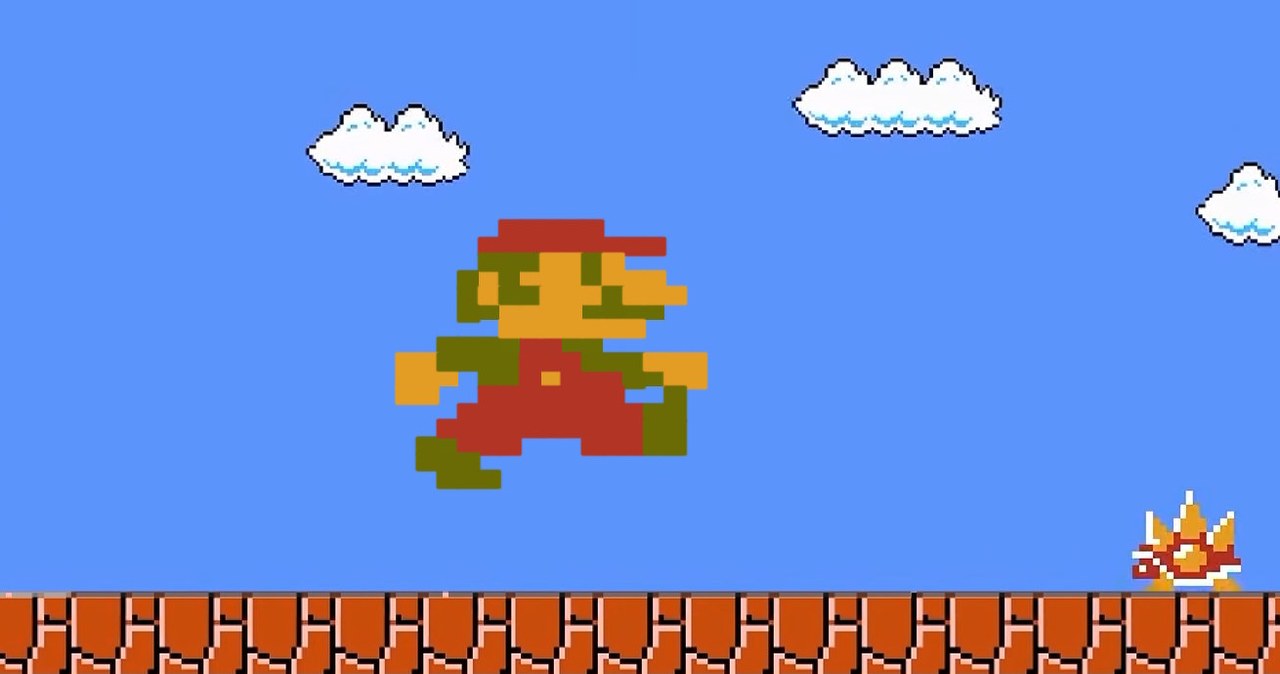 Super Mario Bros. w oknie YouTube'a. Sterujesz dzięki odtwarzacza
