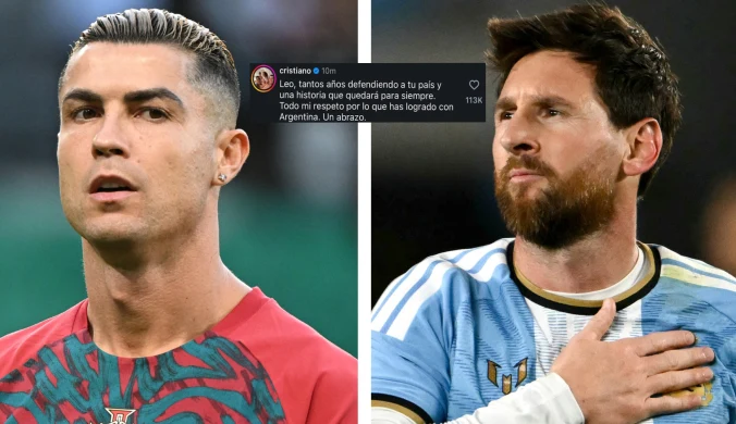 Ronaldo zareagował na koniec Messiego. Krótko podsumował Argentyńczyka