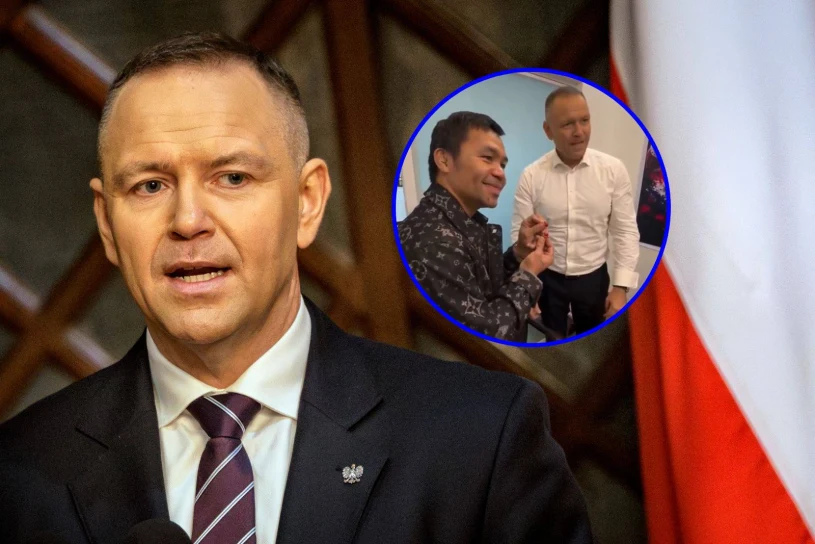 Poruszenie w sieci po tym, co Karol Nawrocki podarował legendzie boksu