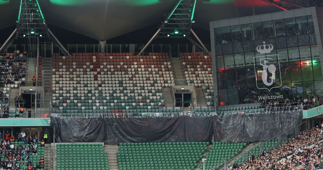 Protest piłkarzy Wisły Kraków na stadionie Legii. Wszystko się nagrało
