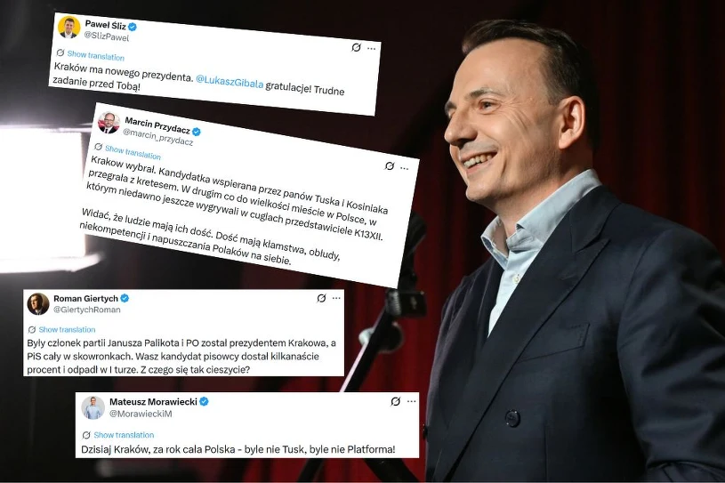 Prawica świętuje, jest kontra rządzących. Burza po wyborach w Krakowie