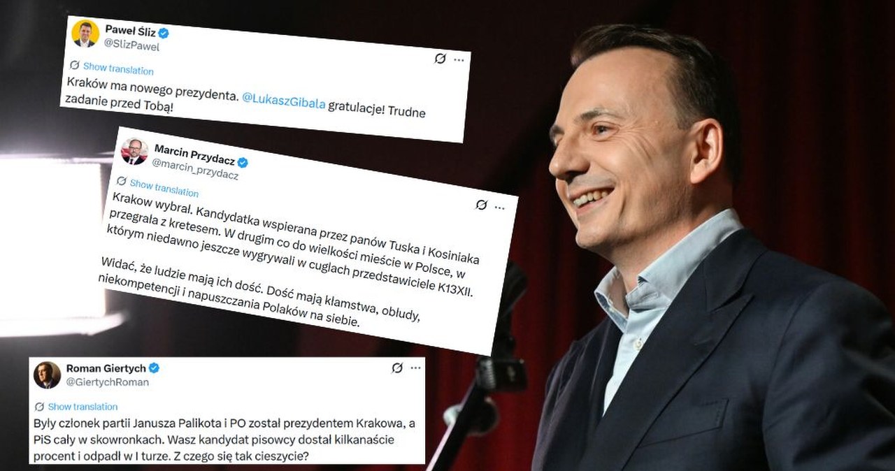 Prawica świętuje, jest kontra rządzących. Burza po wyborach w Krakowie