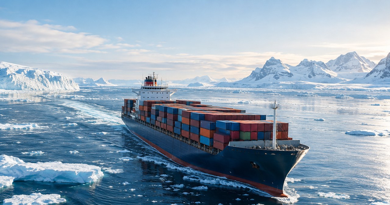 Statek z Korei popłynął przez Arktykę. Odwiedził też polski port