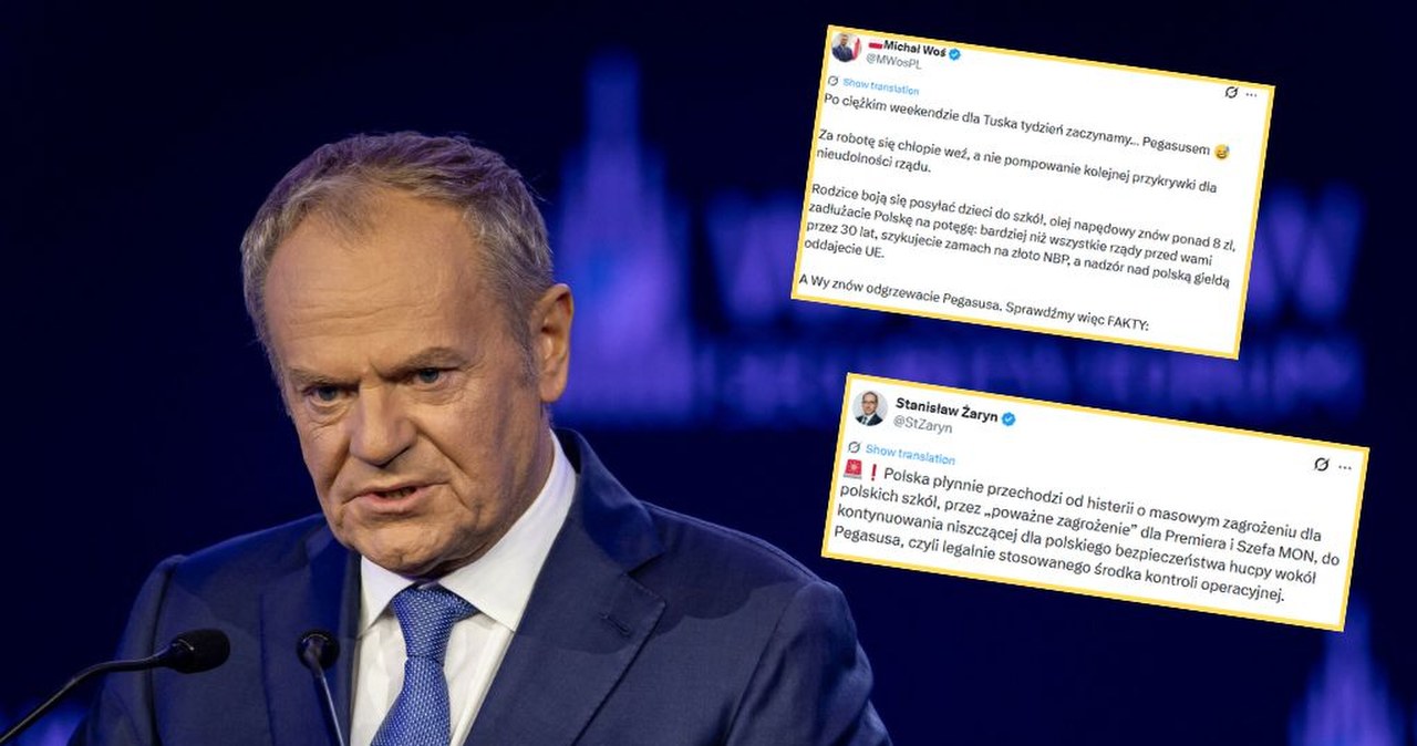 Afera Pegasusa. Opozycja odpowiada Donaldowi Tuskowi. „Weź się za robotę” Afera Pegasusa. Opozycja odpowiada Donaldowi Tuskowi. „Weź się za robotę”