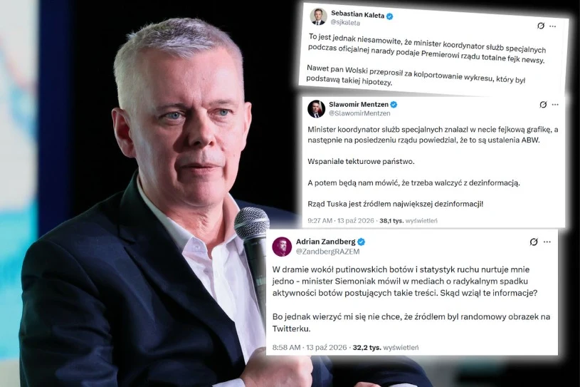 Poruszenie po słowach Siemoniaka. Minister reaguje, "informacje od ABW"