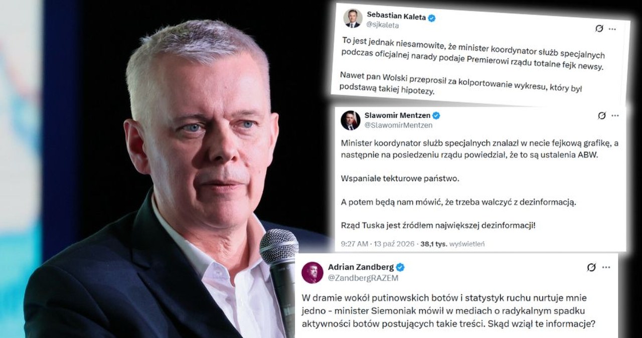 Poruszenie po słowach Siemoniaka. Minister reaguje, "informacje od ABW"