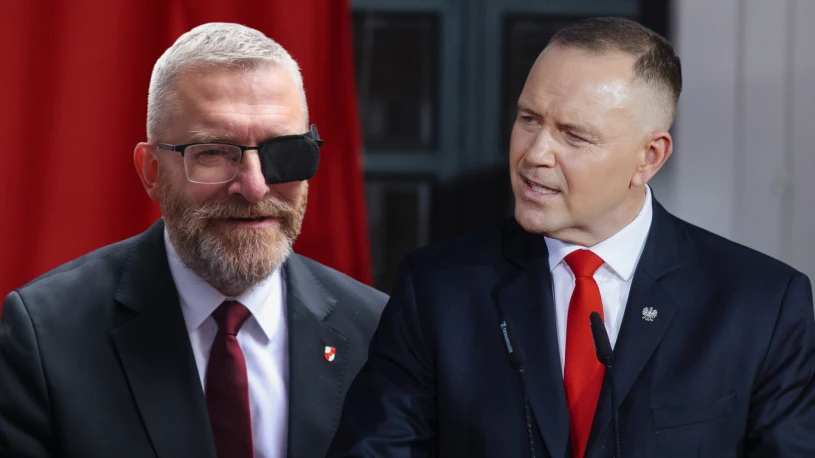"Chce współpracować z Braunem". Szłapka wskazał na Nawrockiego