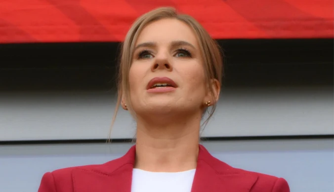 Marta Nawrocka przyłapana. Pierwsza dama wspiera Ewę Pajor i spółkę