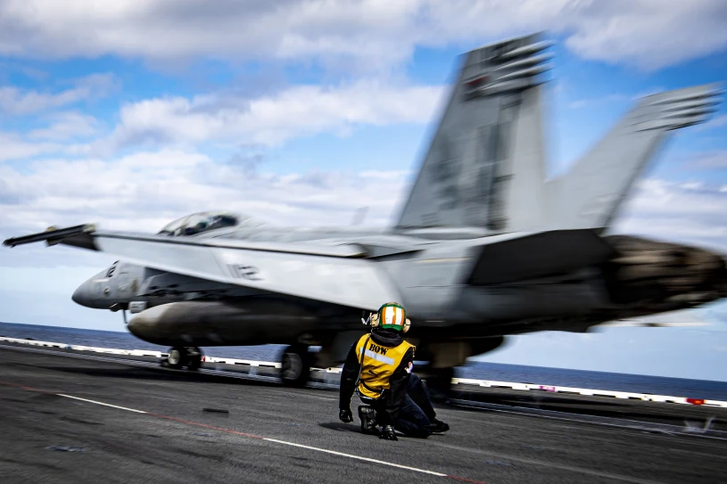 Myśliwiec F-35C wykonał pierwsze lądowanie na lotniskowcu USS Kennedy