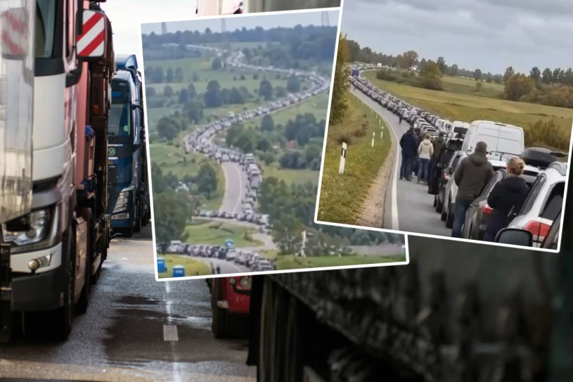 Gigantyczne kolejki na granicy z Ukrainą. Stoją w korkach choćby dwa dni