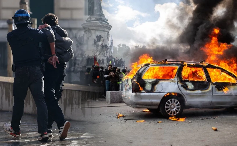 Paryż zbiera się po zamieszkach, policja ujawniła dane. "Rekordowa liczba"