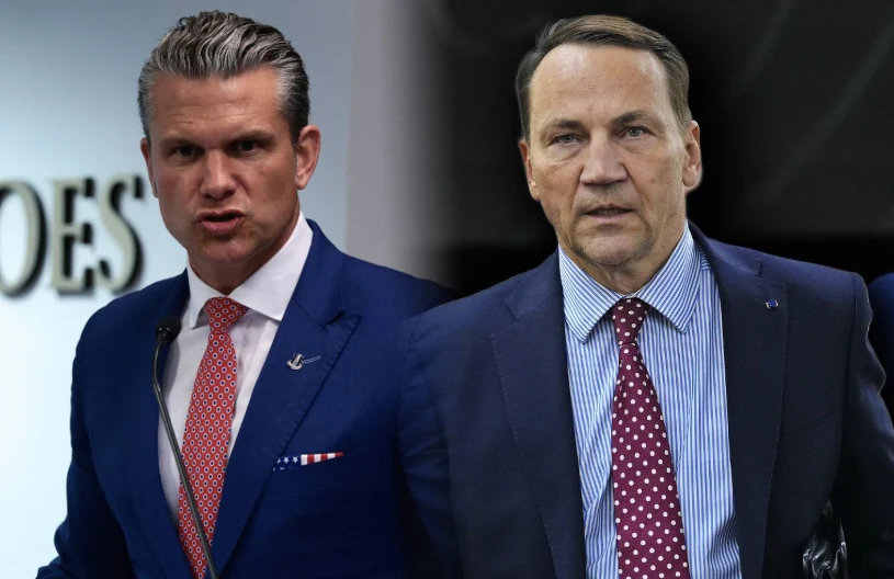 Burza o słowa Hegsetha. Reaguje Sikorski, europoseł apeluje do Nawrockiego