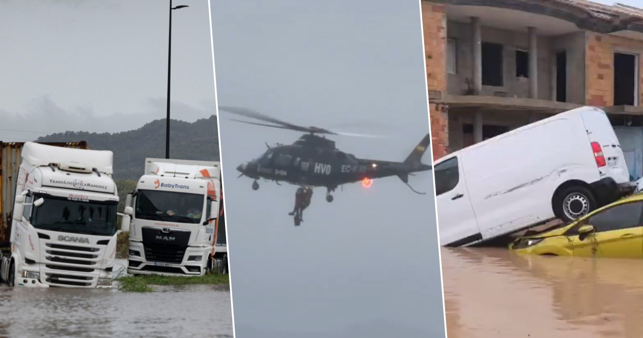 DANA wróciła do Hiszpanii i sieje spustoszenie. Są ofiary śmiertelne