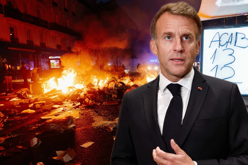 Zamieszki we Francji. Macron uspokaja, demonstranci nie odpuszczają