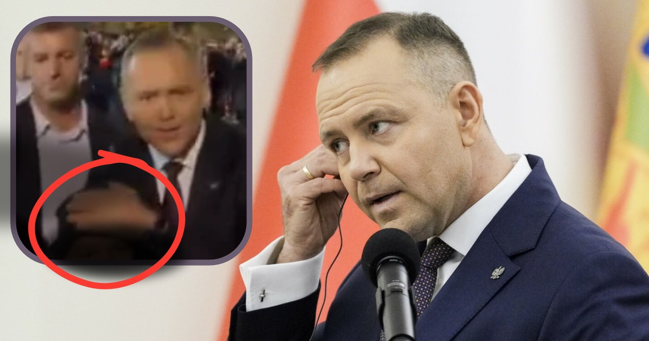 Młody kibic ruszył do Nawrockiego. Szybka reakcja prezydenta. Zasłonił logo