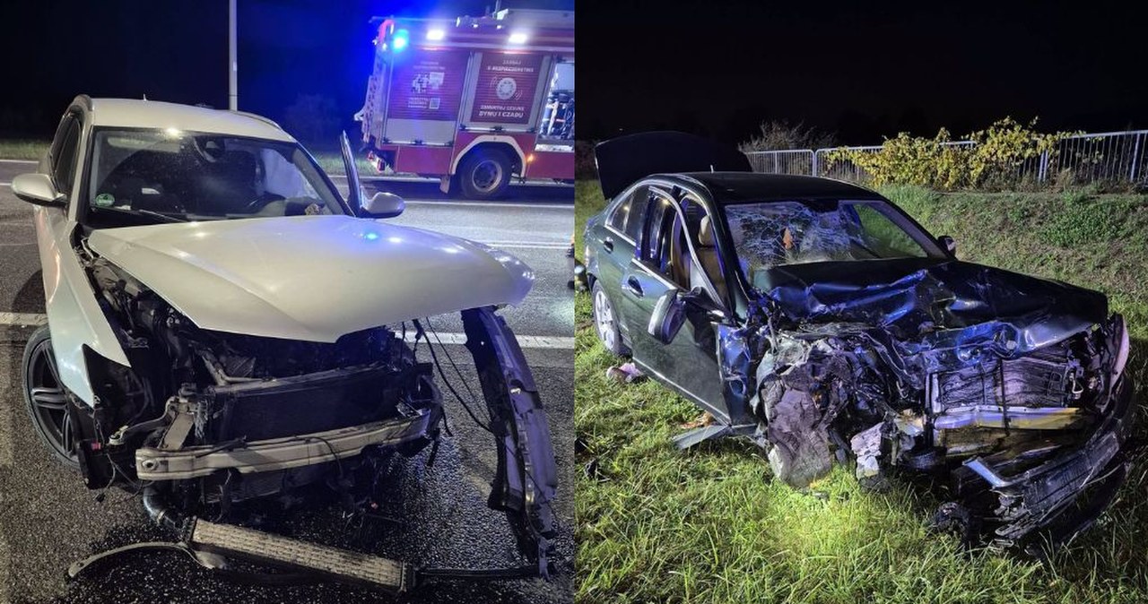 Grudziądz. Wypadek na drodze. Ranne siedem osób, w tym dzieci Grudziądz. Wypadek na drodze. Ranne siedem osób, w tym dzieci