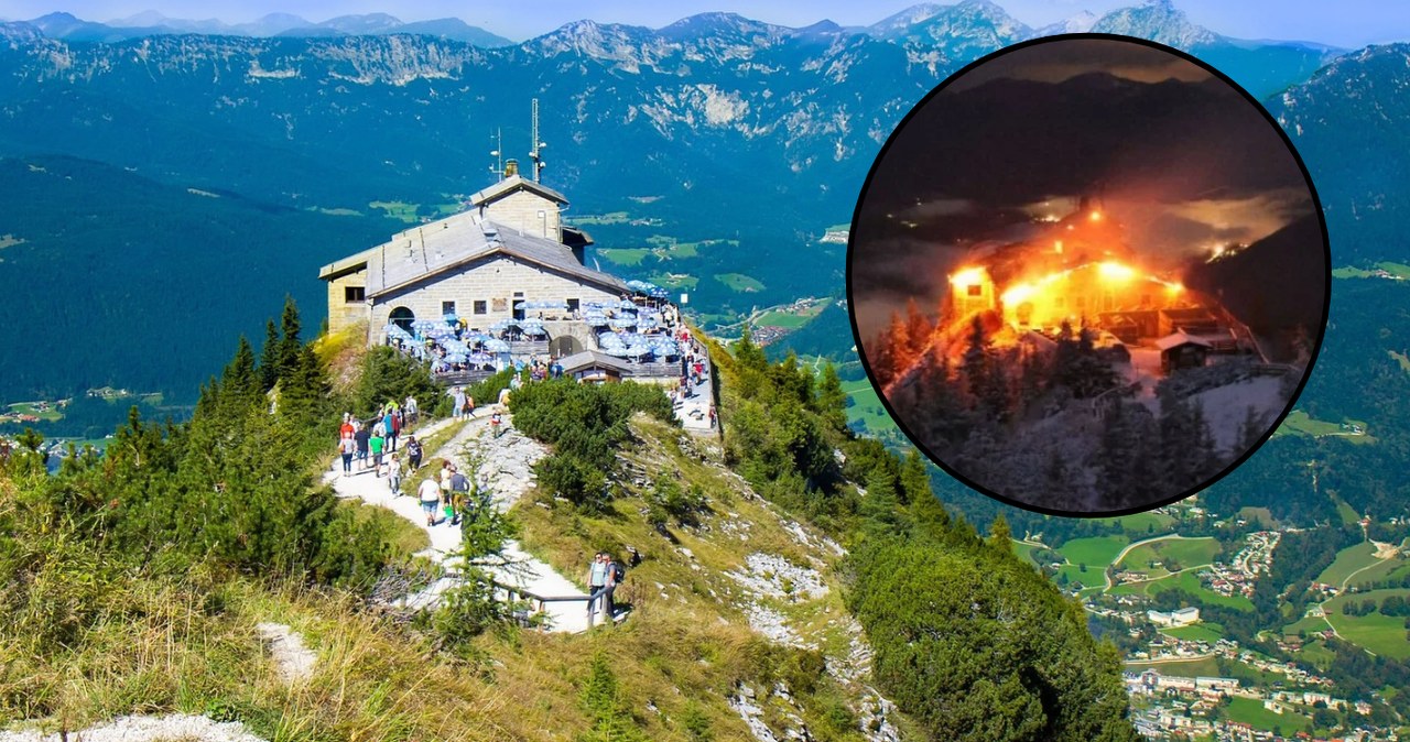 Spłonęło Orle Gniazdo w Niemczech. "Może nie być do odratowania"