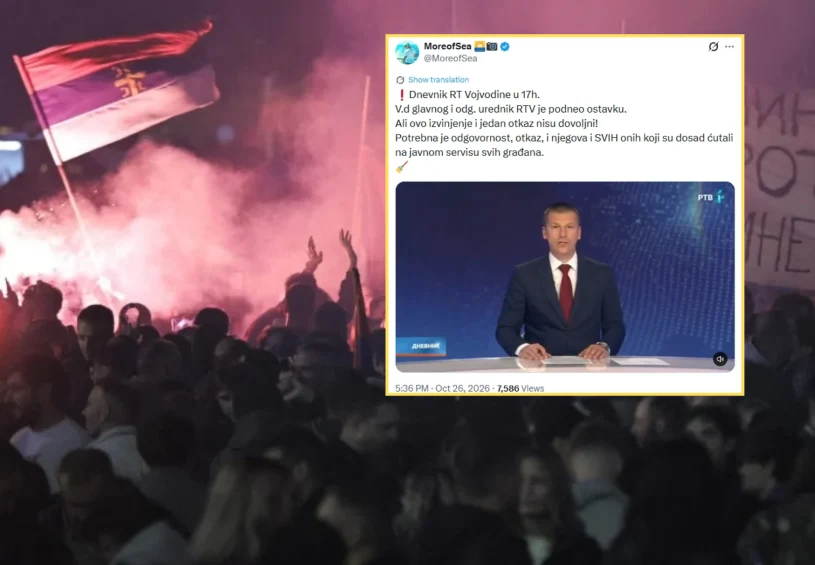 Koniec rządów Vučicia. Prezenter wiadomości zaskoczył widzów