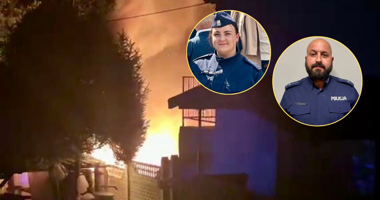 Słupsk. Policjanci uratowali 71-latkę z płonącego budynku Słupsk. Policjanci uratowali 71-latkę z płonącego budynku