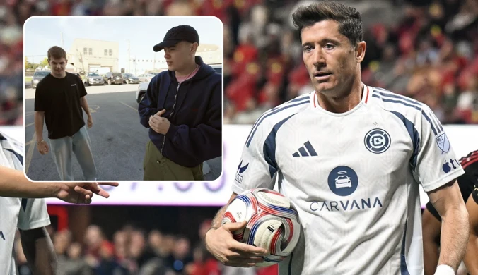 Lewandowscy zaprosił polskich youtuberów na trening. Tego się nie spodziewał