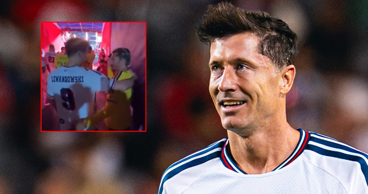 Lewandowski nagrany w tunelu. Minuty przed meczem Fire. Wyjątkowe spotkanie