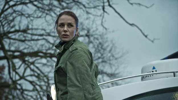 Katarzyna Wajda na planie serialu HBO "Odwilż"