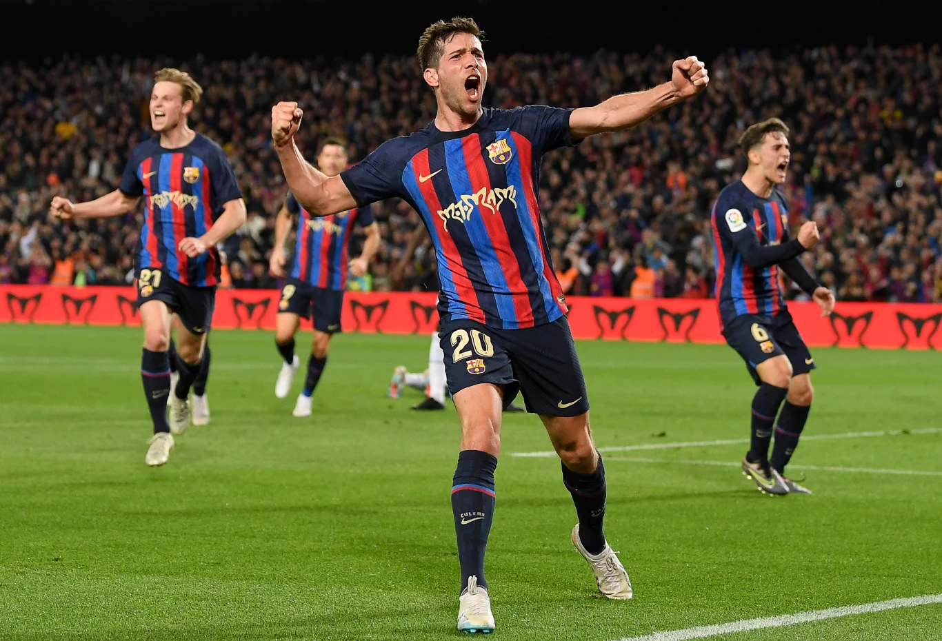 Sergi Roberto tuż po golu.