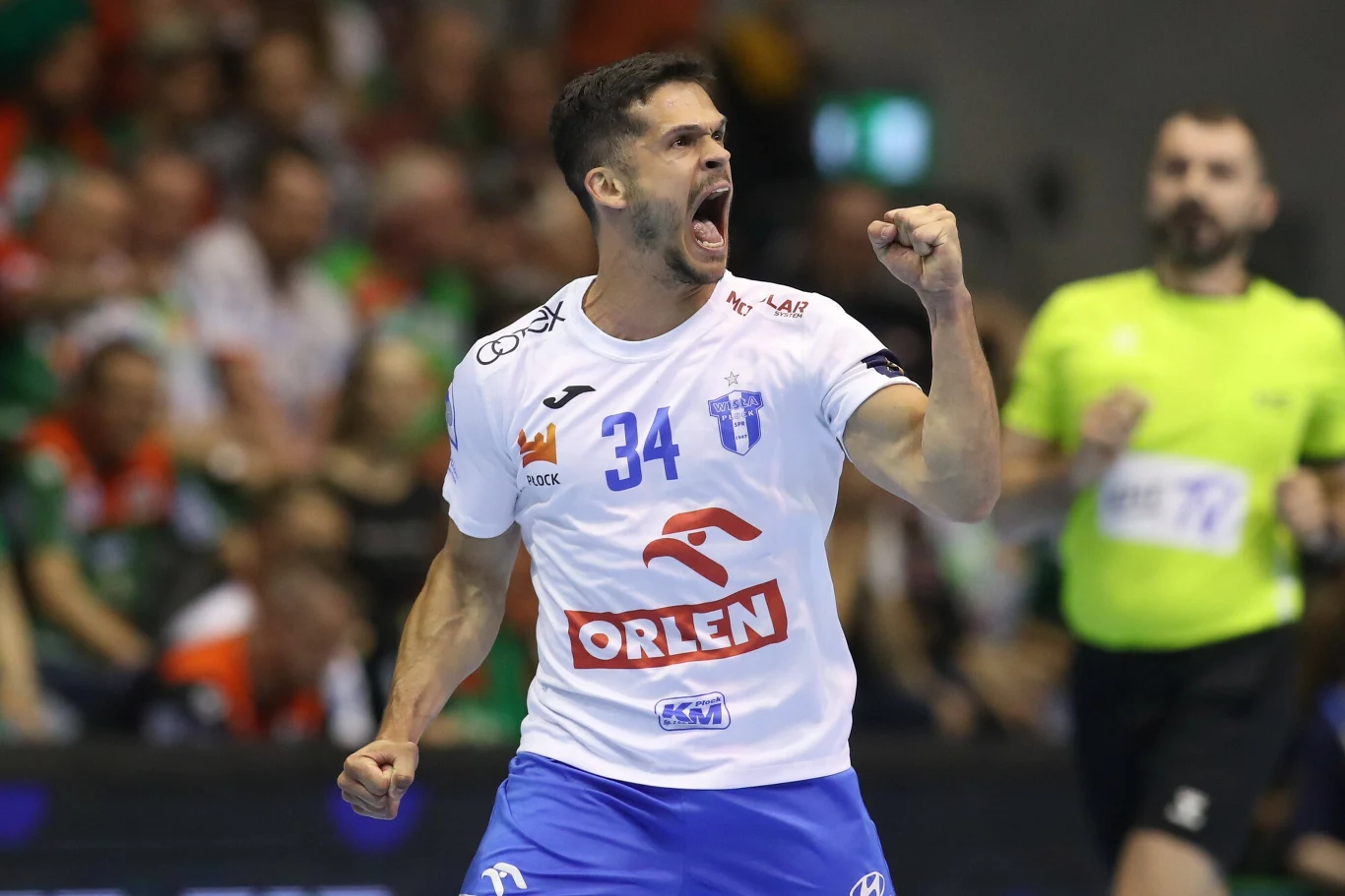 Lovro Mihić dwoił się i troił w pierwszej połowie - dzięki niemu wicemistrz Polski prowadził we Francji
