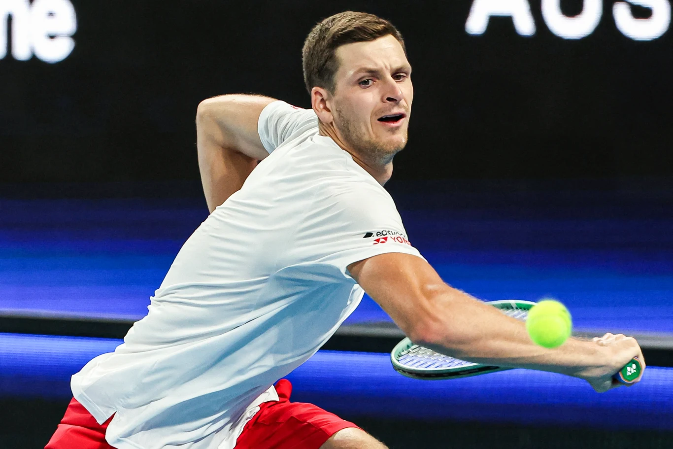 Hubert Hurkacz podczas United Cup
