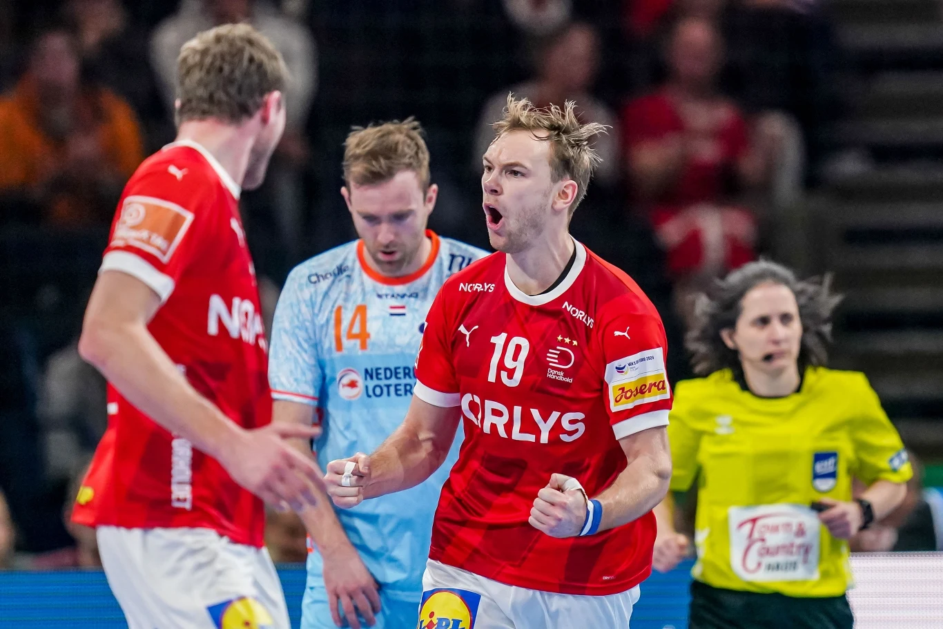 Danię do zwycięstwa nad Szwecją poprowadził Mathias Gidsel