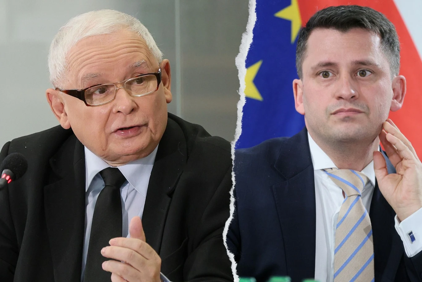 Jarosław Kaczyński i Paweł Śliz