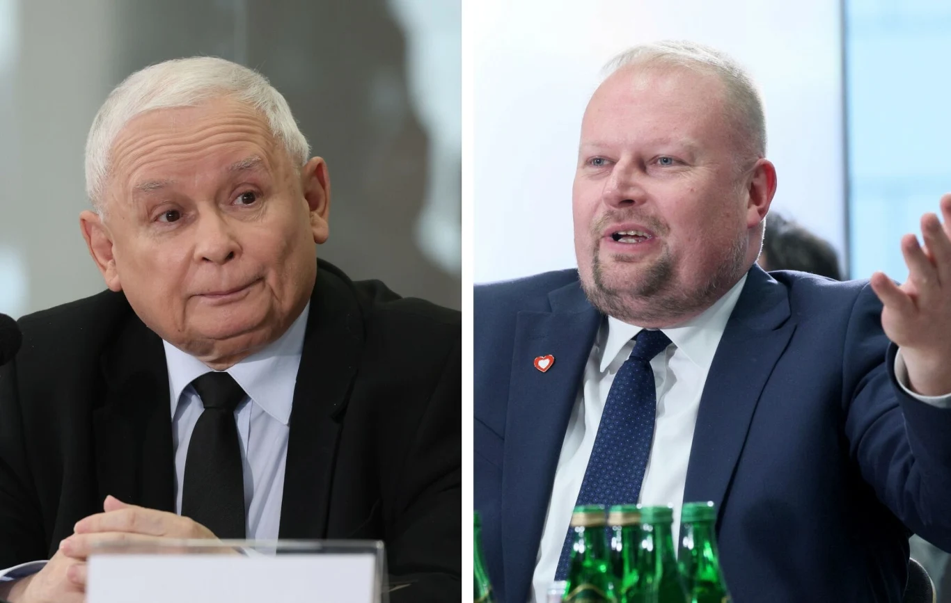 Jarosław Kaczyński i Witold Zembaczyński Jarosław Kaczyński i Witold Zembaczyńsi