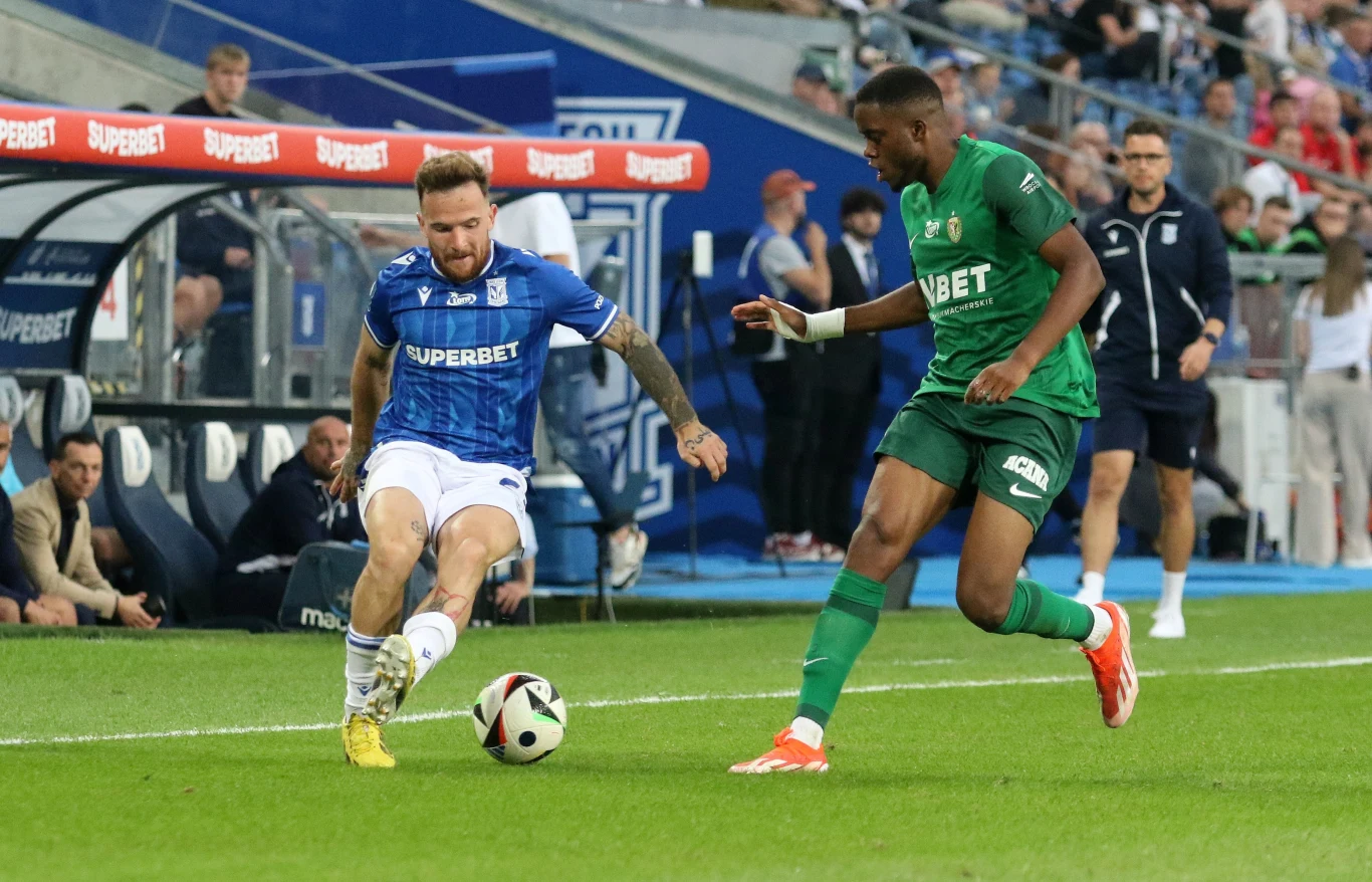 Sporo emocji było w meczu Lecha Poznań ze Śląskiem Wrocław