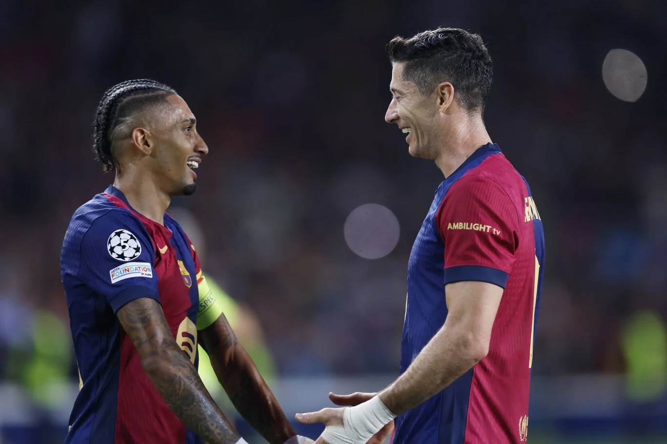 Raphinha i Robert Lewandowski