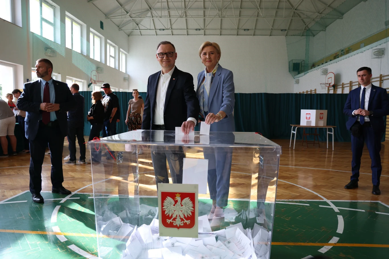 Para prezydencka głosowała w Krakowie, fot. Jan Graczyński